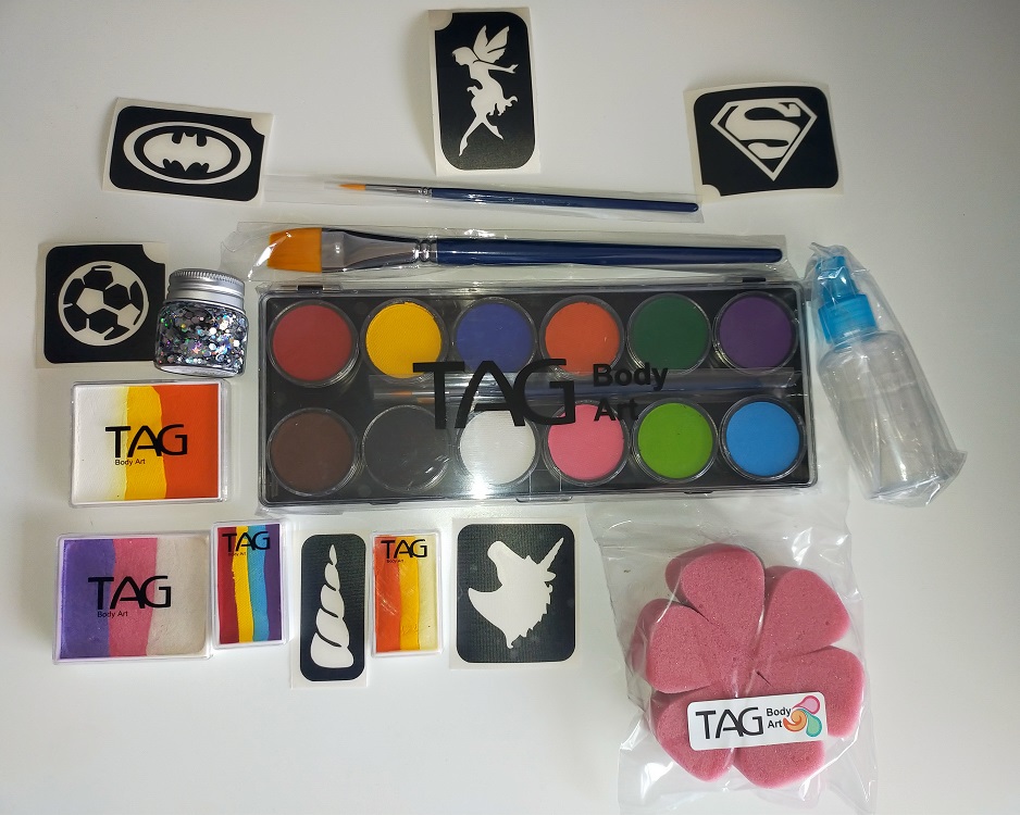 TAG Face and Body Paint - Regular Palette 12 x 32g